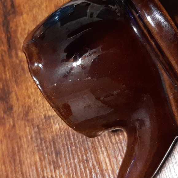 Vintage Brown Porcelain Ashtray Made In Japan - Picture 9 of 9